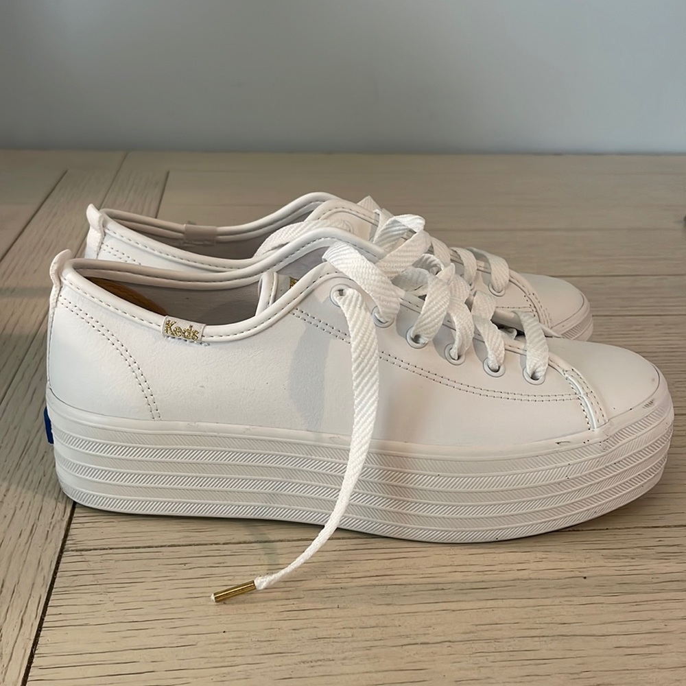 Keds stacked white sneaker
